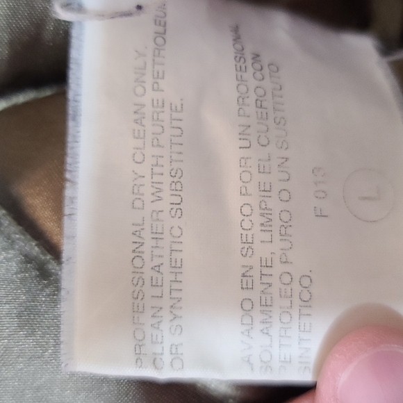 Members Only Men's Winter Coat KHAKI GREEN Snaps/Zips Quilted Lining Size XL EUC - Picture 12 of 12